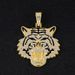 Tiger Head Inlaid Diamond Alloy Pendant Hip-Hop Jewelry Accessories High-Quality Electroplated Color-Retaining Gold_ipsvogv.com