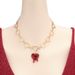 Minimally Designed Heart-shaped Hollow Necklace With Versatile Personality And Creativity, A Drop Of Blood Heart Pendant_ipsvogv.com