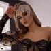 Novel teardrop shaped tassel headband, luxurious and shiny diamond filled headdress, hair accessories, bridal accessories_ipsvogv.com