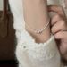 SuChuang S Pure Silver Heart-shaped Small Round Bead Designed For Girls, Simple Snake Bone Chain, New Ins Niche Bracelet_ipsvogv.com
