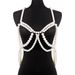 C0597 Wind Pearl Hollow Bikini Chest Spicy Girl Sexy Nightclub Style Multi layered Beaded Body Chain Female_ipsvogv.com
