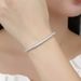Four-Prong Moissanite Bracelet Fine Diamond Niche Design Simple Elegant Luxurious Single Row Jewelry_ipsvogv.com