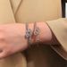 Women's Jewelry Diamond Snake Bone Personality Bracelet Fashionable Simple Open High End Diamond Bracelet Hand Jewelry_ipsvogv.com