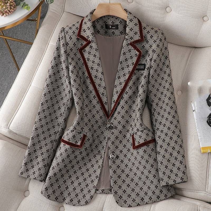 Women's Clothing Socialite Elegant Style Suit Two-piece Spring And Autumn Printed Suit_ipsvogv.com