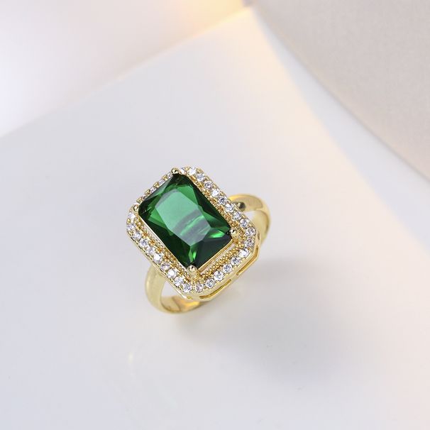Necklace Women's S925 Zircon Emerald Crystal Geometric Earrings Advanced Earrings Set Temperament Collar Chain_ipsvogv.com