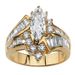 Sanjie Jewelry Irregular Horse Eye Shaped Ladder Square Zircon Men's Ring_ipsvogv.com