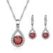 Women's Jewelry Set Angel's Tears Water Drop Necklace Earrings Literary Women's Zircon Jewelry Set_ipsvogv.com