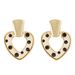 Fashionable Exquisite Enamel Drip Oil Polka Dot Heart-shaped With Feminine Temperament, Simple And High-end Silver_ipsvogv.com