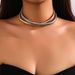 1Pcs Minimalist Chunky Necklaces For Women Soft Metal Statement Necklace Collar Necklace Punk Bib Necklace Jewelry Party Casual Wear_ipsvogv.com
