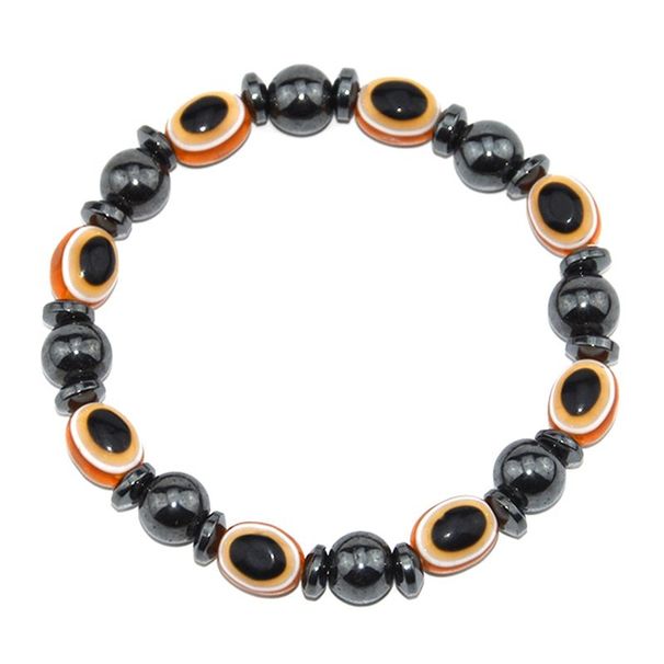 Shuosbai Magnetic Bracelet Unisex Lose Weight Hematite Eyes Heag Beads Stretch Bangle_ipsvogv.com
