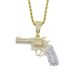Hip Hop New Mini Pistol Pendant Gun Pendant Trendy Brand Diamond Men's Necklace_ipsvogv.com
