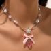 Sweet Instagram Style Bow Strawberry Pendant Necklace, Simple Pearl Pentagram Flower Necklace_ipsvogv.com