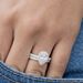 Waterdrop Zircon Electroplated White Gold Women's Wedding Ring_ipsvogv.com