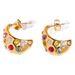 ins style diamond water drop non fading earrings gold design light luxury titanium steel earrings for women_ipsvogv.com