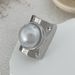 exaggerated pearl glossy niche geometric ring personality ins line wide joint ring jewelry_ipsvogv.com