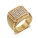 New Hip-Hop Fashion Personality Dominant Titanium Steel Electroplated Diamond-Encrusted Square Ring_ipsvogv.com