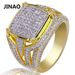 Bold Hip-Hop Square Ring For Men & Women – Full CZ Micro-Paved Cubic Zirconia Statement Jewelry – Unisex Stackable Band (Sizes 7-11)_ipsvogv.com