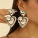 Jewelry Personality Temperament Heart Earrings Fashion Light Luxury Geometric Versatile Metal Ear Accessories_ipsvogv.com