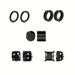 Stainless Steel Round Non Pierced Ear Clips Zircon Ear Studs Combination Set Trendy Men's Non Pierced Ear Magnet Earrings_ipsvogv.com