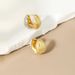 Stud Sterg Sier Wire-drawing Froted Water Drop Retro Simple Ear Buckle Niche Entry- All-match Women' High-end_ipsvogv.com