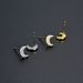 Unisex Version Of Diamond Zircon CZ Moon Earrings Color Retaining Gold And Silver Female Earrings Fresh And Sweet_ipsvogv.com