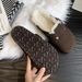 Women's Shoes 2024 autumn and winter new large size slippers for women with flat belt buckle slippers for outdoor wear one piece 45 size_ipsvogv.com