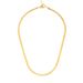 Sterling silver necklace flat snake bone chain high sense round necklace women fashion ins style jewelry niche design_ipsvogv.com