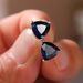 Cao Shi Fashion Color Treasure Simple Geometric Triangle Zircon Female 2021 New Trend Mini Earrings_ipsvogv.com