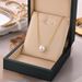 Stainless Steel Elegant One Pearl Necklace Female Minimalist Temperament Jewelry Customize Wedding_ipsvogv.com