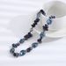 Exaggerated Blue Crystal Bead For Male And Female Hip-hop, Niche, Light Luxury, High-end Necklace Accessories_ipsvogv.com