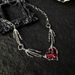Unisex Red Love Punk Necklace Men's Subculture Y2k Accessories Sweet Cool Dark Pendant Exaggerated Design Clavicle Chain Women_ipsvogv.com