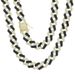 New 15mm Wide Two Color Hip Hop Studded Full Dia Men's Cuban Chain_ipsvogv.com
