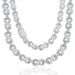 Ins12mm Shaped Necklace Men's And Women's Fashion Trend Brand Hip Hop_ipsvogv.com