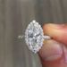 Cao Shi Jewelry Merchant Classic Micro Inlaid Zircon Horse Eye Shaped Women's Wedding Proposal And Engagement Ring_ipsvogv.com