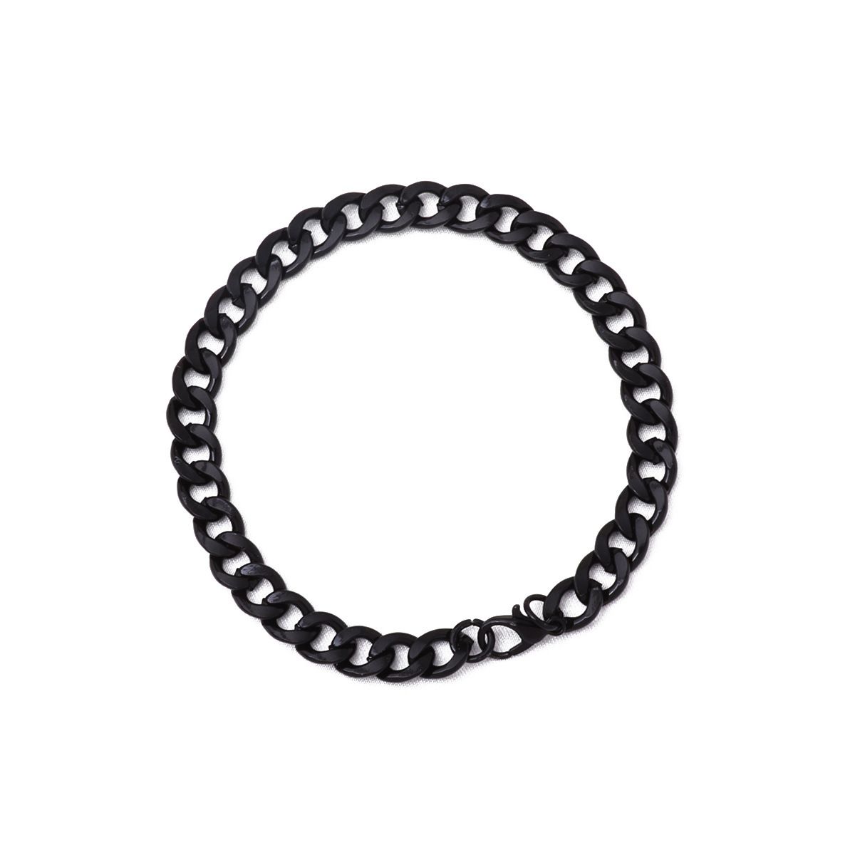 Stainless NK Men's Fashion Hip-Hop Cuban Unisex Punk Style Chain Basic Titanium Steel Bracelet_ipsvogv.com