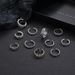 New Jewelry, Hollowed Out Flower Distressed Opening, Women's Silver Joint Ring, Ring_ipsvogv.com