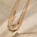 Multi-Layer Natural Stone Pendant Necklace - Star & Sun Design Gold Plated Clavicle Chain_ipsvogv.com