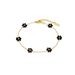 Spot Fashion Titanium Steel Black Daisy Flower Bracelet Necklace Waist Chain Anklet Set_ipsvogv.com