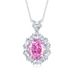 Ice Flower Cut High Carbon Diamond Pendant Clavicle Chain S925 Silver Colored Gem Silver Necklace_ipsvogv.com