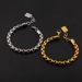 Trendy Fashion Hip-Hop Stainless Steel Gold-Plated Thickened O-Link Chain Bracelet Casual Business Men's Jewelry_ipsvogv.com