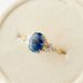 Women's New Simple Blue With Gold Plated And Zircon Inlaid Ring Jewelry_ipsvogv.com