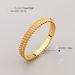 Designer Women's Classic Pyramid Liuding Bullet Head Double Row Dia Rose Gold Light Bracelet_ipsvogv.com