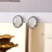 Silver Needle, Style, Elliptical Jade Marrow, Cat Eye Stone Women's High End, Ancient Chinese Earrings, New Style_ipsvogv.com