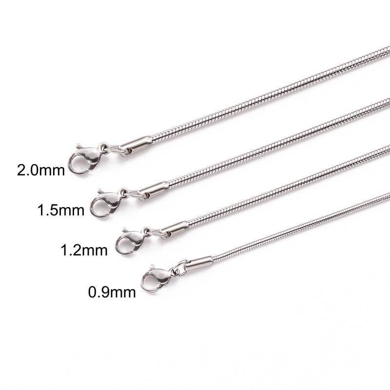 Snake bone chain high grade titanium steel ins style thin fashion stainless steel necklace pendant with chain simple men and women clavicle chain_ipsvogv.com
