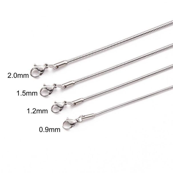 Snake bone chain high grade titanium steel ins style thin fashion stainless steel necklace pendant with chain simple men and women clavicle chain_ipsvogv.com