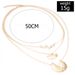 New Necklaces With Minimalist Electrocardiography, Semi-circular Fan-shaped Three-layer Necklace_ipsvogv.com
