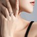 Hot selling fashion simple single Mosonite s sterling silver gold-plated high-end feeling diamond ring_ipsvogv.com