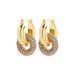 Women’s Jewelry Set Fashion Copper Full Diamond Sparkling Diamond Earrings Detachable And Versatile Wearing Methods Fashionable And Versatile Ladies_ipsvogv.com