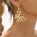 E13158 niche design butterfly high-end feeling light luxury personality irregular geometric lines earrings_ipsvogv.com