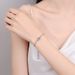 New Deyi Pure Silver Plated PT950 Gold Royal Blue Oval Bag, Mosang Stone Bracelet, Elegant, High Grade, Light Luxury_ipsvogv.com